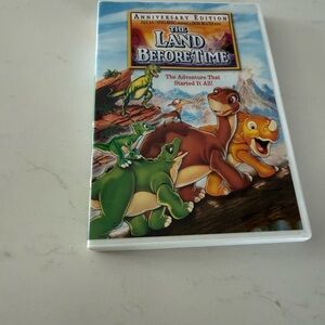 The Land Before Time Anniversary Edition VHS - Colorful Dino Cover